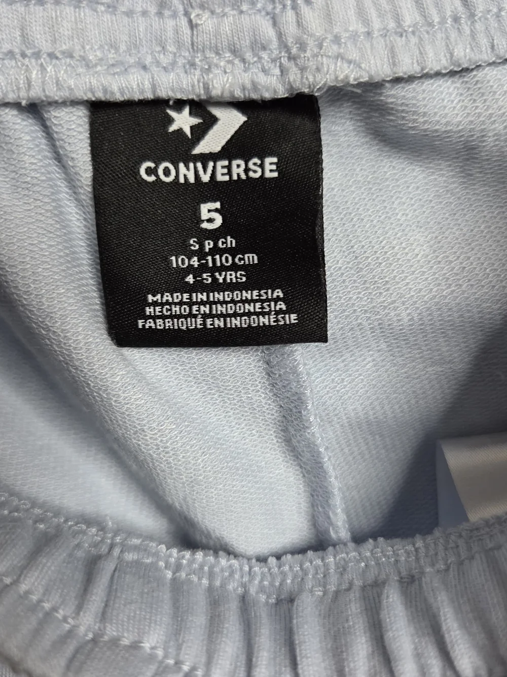 Converse Pale Blue And Pink Kid’s Athletic Drawstring Shorts Bundle of Size 5&6
